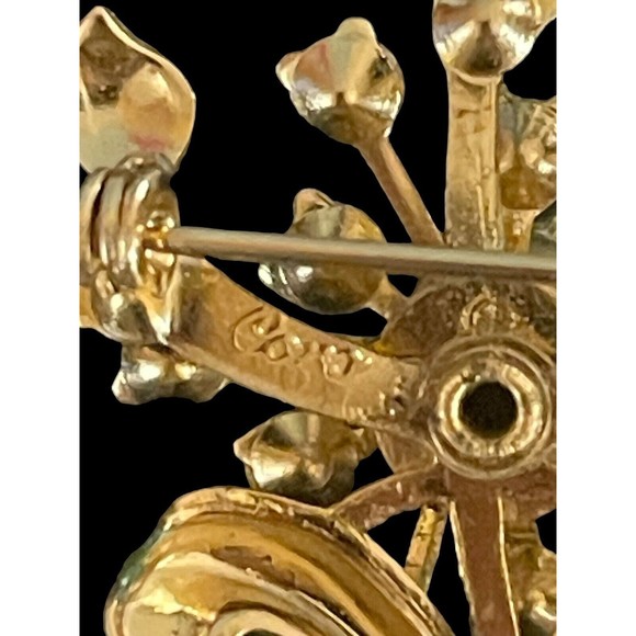 Coro Blue Starburst Brooch & Earrings Set Rare Estate Signed Mid Century 3 Piece - Picture 3 of 10